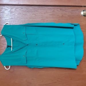 Maurices green sleeveless button up size lg